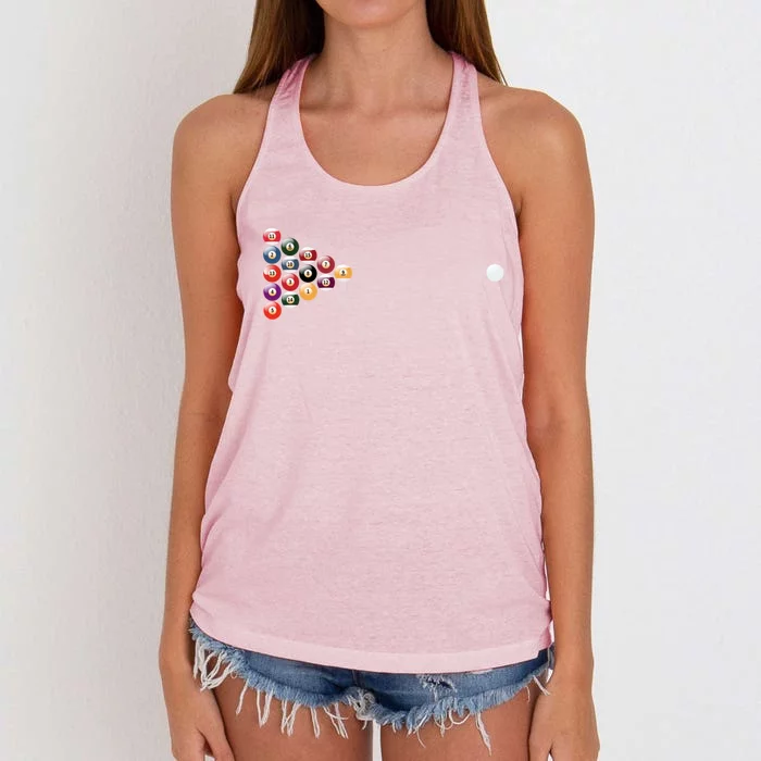 Billiards Meaningful Gift Women's Knotted Racerback Tank