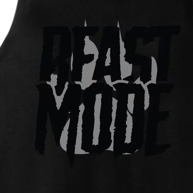 Beast Mode Gym Motivation Ladies Tri-Blend Wicking Tank