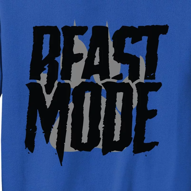 Beast Mode Gym Motivation Tall Sweatshirt