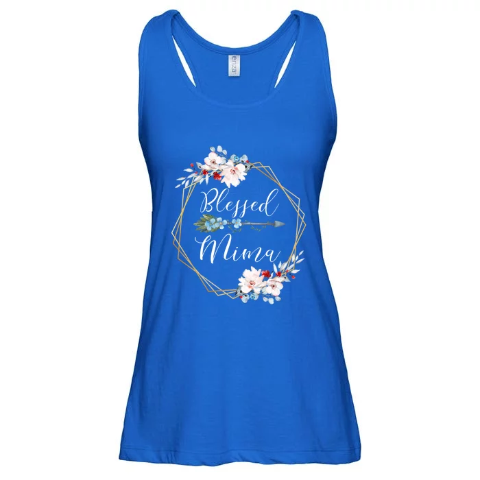 Blessed Mima Grandma Gift Cute Gift Ladies Essential Flowy Tank