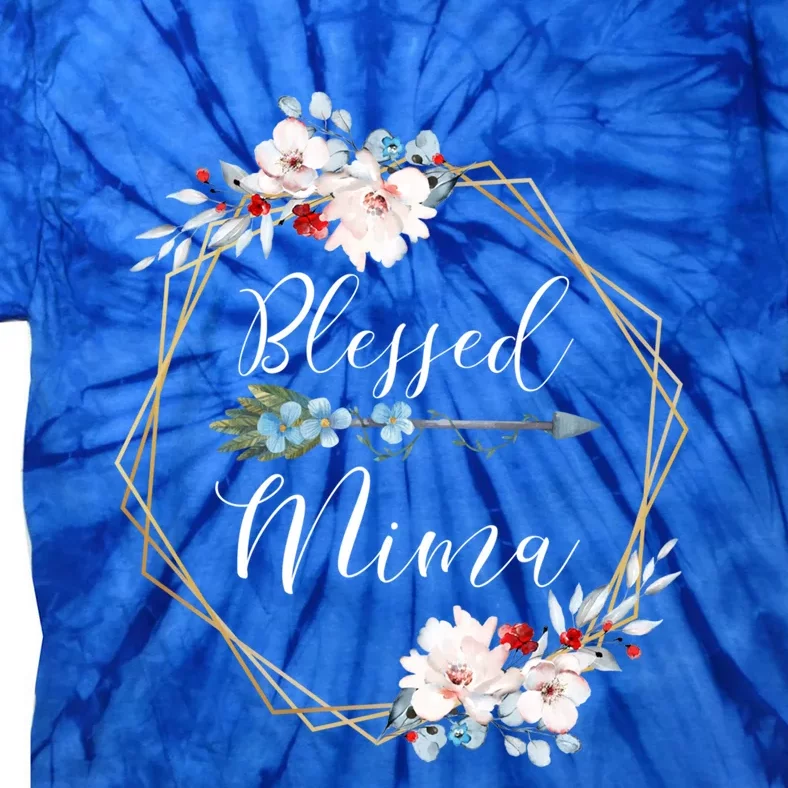 Blessed Mima Grandma Gift Cute Gift Tie-Dye T-Shirt