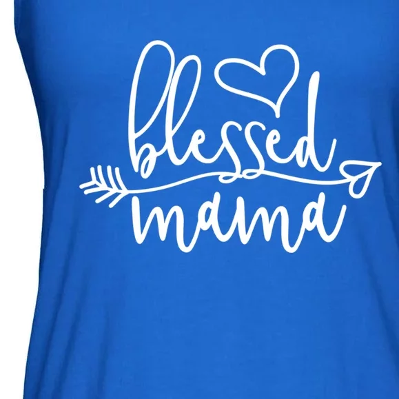 Blessed Mama Gift Idea For Mom Dad Boss Gift Ladies Essential Flowy Tank