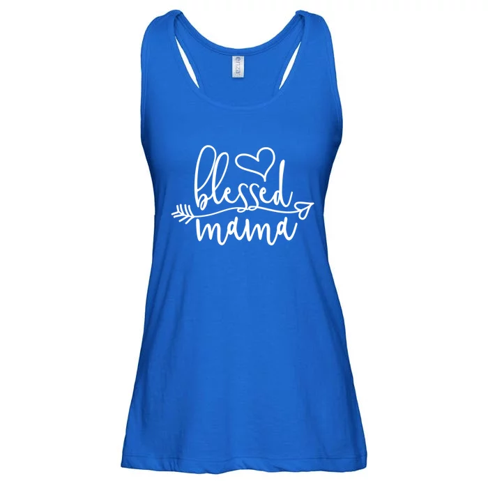 Blessed Mama Gift Idea For Mom Dad Boss Gift Ladies Essential Flowy Tank