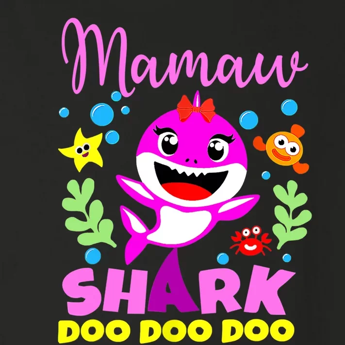 Birthday Mamaw Gifts Shark Mamaw Shark Family Mother's Day Toddler Long Sleeve Shirt