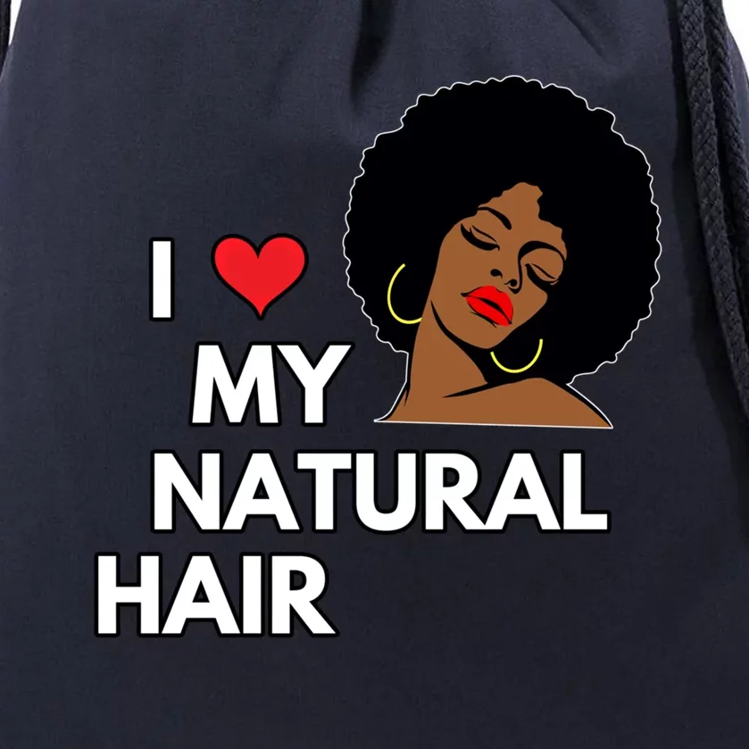 Black Magic Gift Melanin Lips I Love My Natural Hair Gift Drawstring Bag