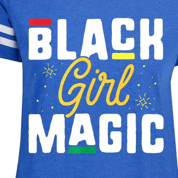 Black Magic Gift Pride History Month Great Gift Enza Ladies Jersey Football T-Shirt