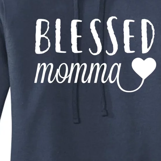 Blessed Momma Gift Badass Mama Wife Mom Boss Blessed Mommy Gift Women's Pullover Hoodie