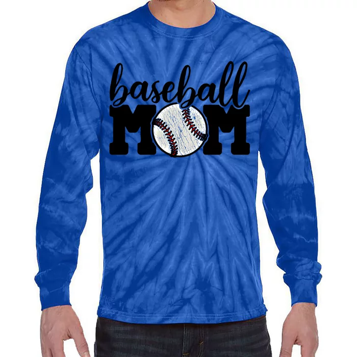 Baseball Mom Gift Gift Cheer Life Super Mother Of Gift Tie-Dye Long Sleeve Shirt