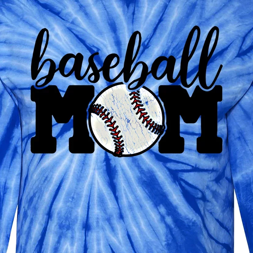 Baseball Mom Gift Gift Cheer Life Super Mother Of Gift Tie-Dye Long Sleeve Shirt