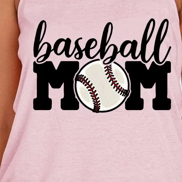 Baseball Mom Gift Gift Cheer Life Super Mother Of Gift Women's Knotted Racerback Tank