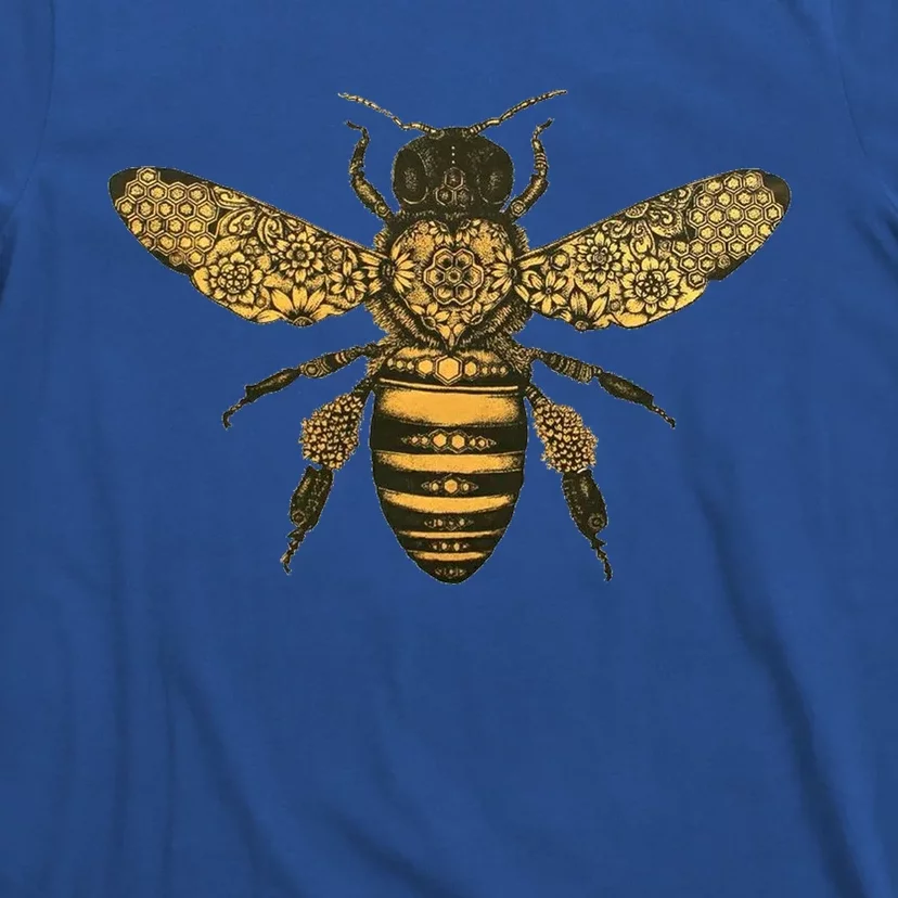 Beekeeper Meaningful Gift Honeycomb Honey Bee Compass Beekeeping Great Gift T-Shirt