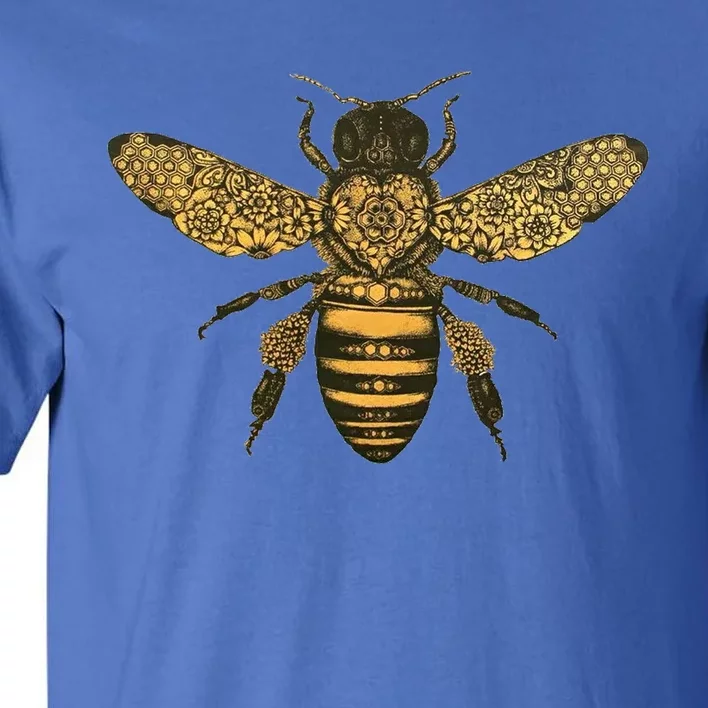 Beekeeper Meaningful Gift Honeycomb Honey Bee Compass Beekeeping Great Gift Tall T-Shirt