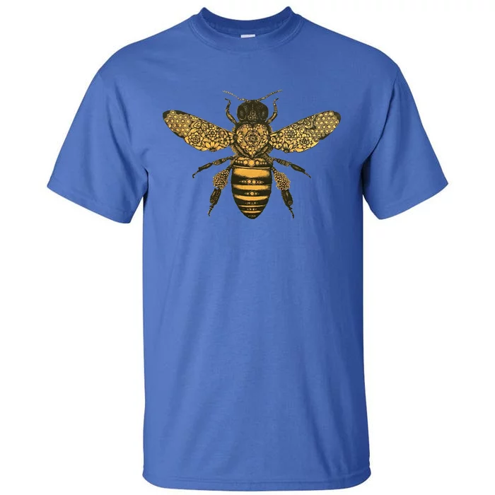 Beekeeper Meaningful Gift Honeycomb Honey Bee Compass Beekeeping Great Gift Tall T-Shirt