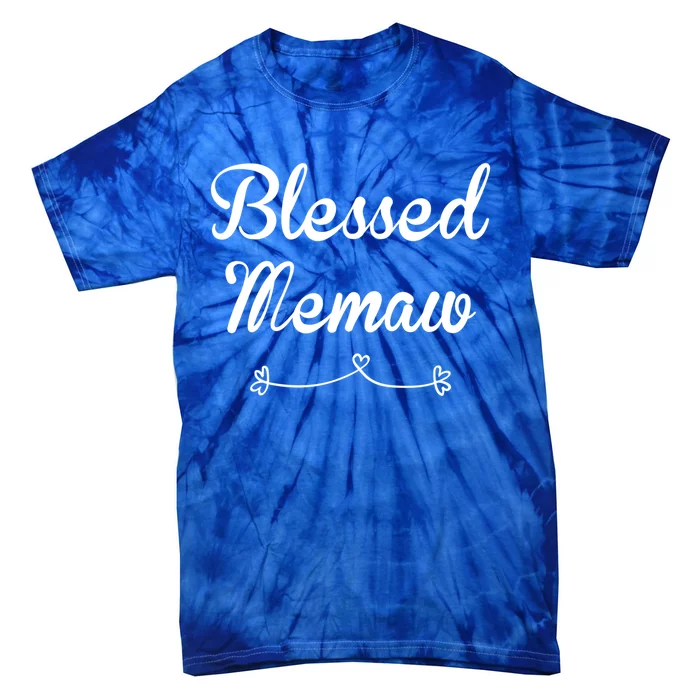 Blessed Memaw Gift Tie-Dye T-Shirt