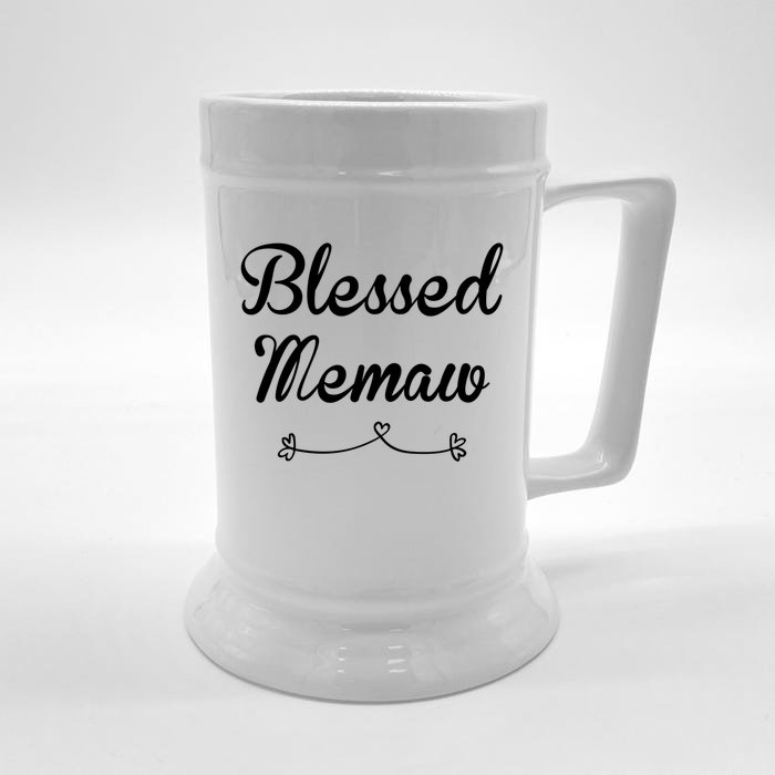 Blessed Memaw Gift Front & Back Beer Stein