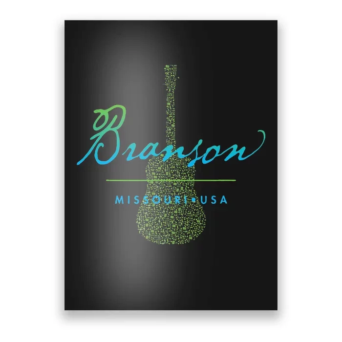 Branson Missouri Guitar Design Poster