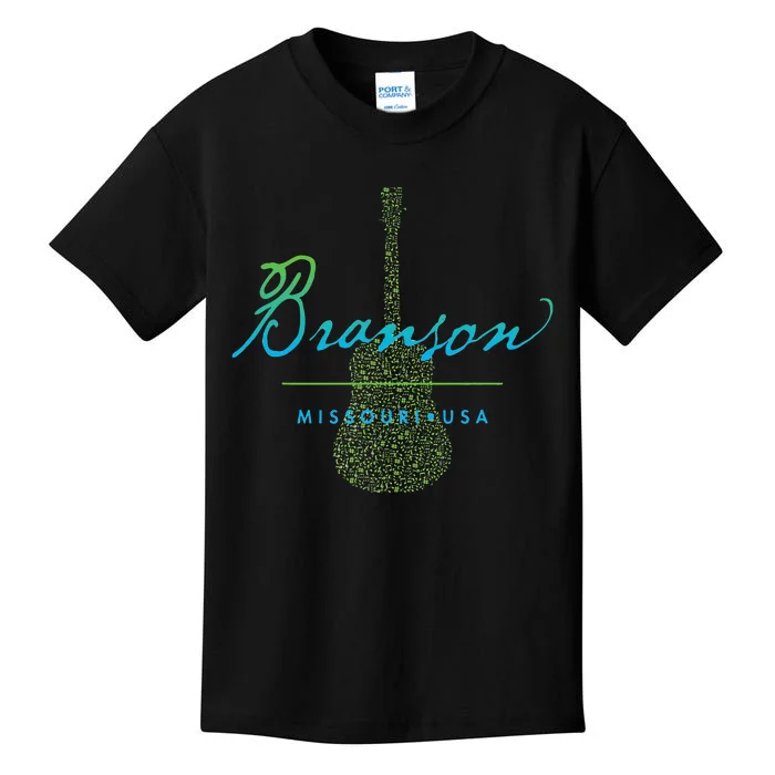 Branson Missouri Guitar Design Kids T-Shirt