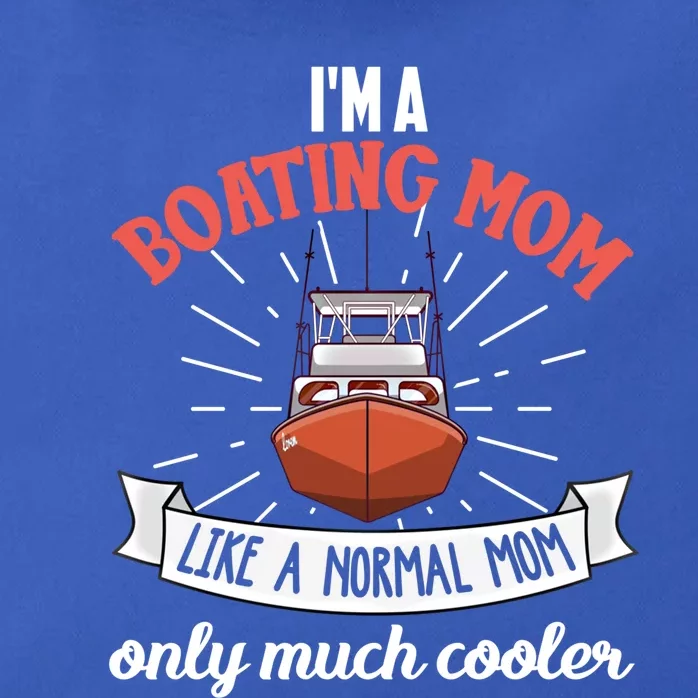 Boating Mom Gift Funny Boat Life Quote Mother Gift Zip Tote Bag