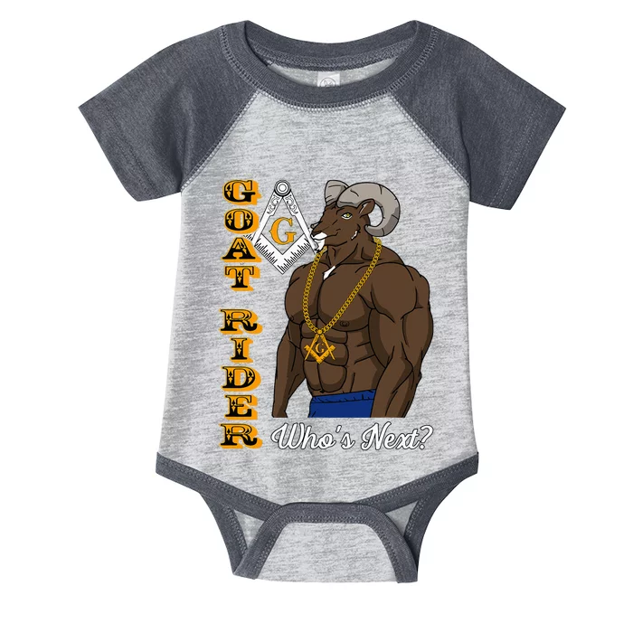 Brothers Masons Goat Rider WhoS Next Masonic Infant Baby Jersey Bodysuit