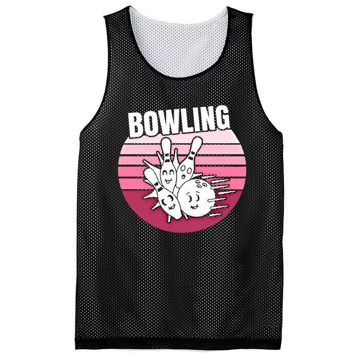 Bowling Meaningful Gift Mesh Reversible Basketball Jersey Tank