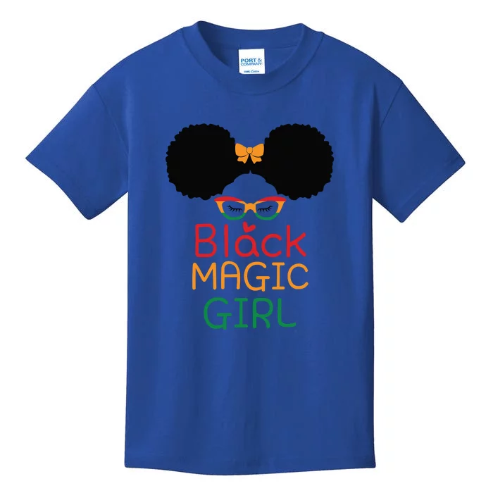 Black Magic Girl For Black History Month Gift African Pride Kids T-Shirt