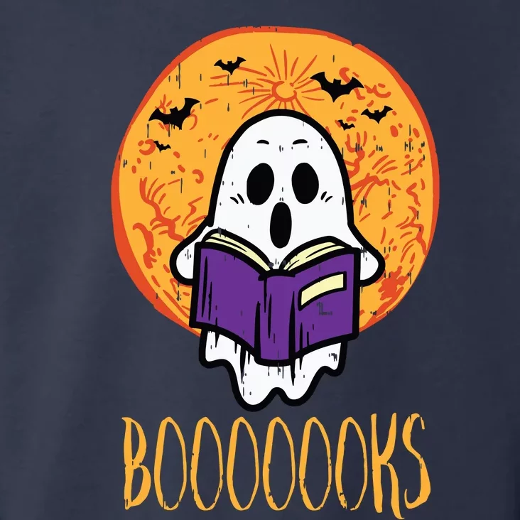 Boooks Moon Ghost Reading Halloween Bookworm Librarian Book Toddler Hoodie