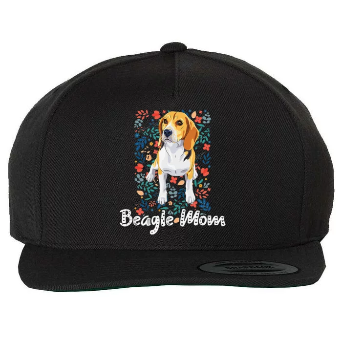 Beagle Mom Gifts For Funny Dog Lovers & Beagle Mama Wool Snapback Cap