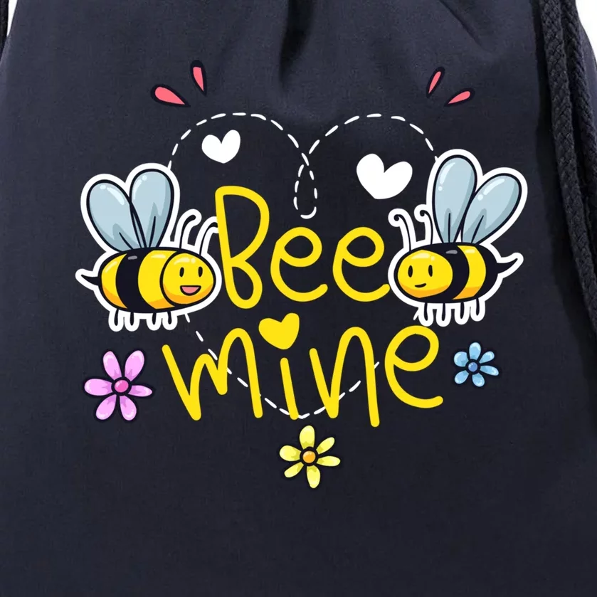 Bee Mine Gift Bumble Bees Valentines Day Gift Cute Gift Drawstring Bag