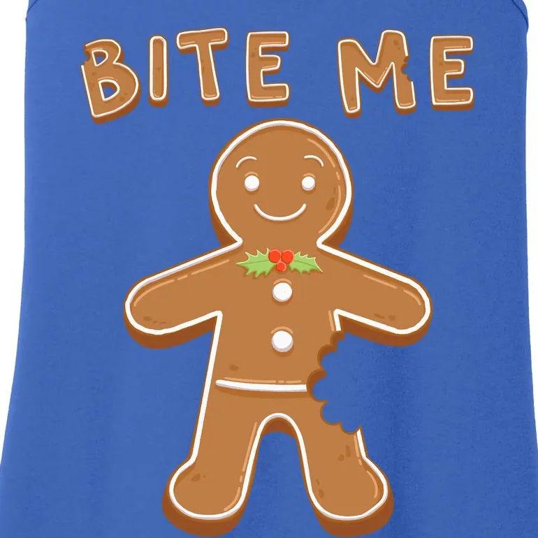 Bite Me Gingerbread Gift Ladies Essential Tank