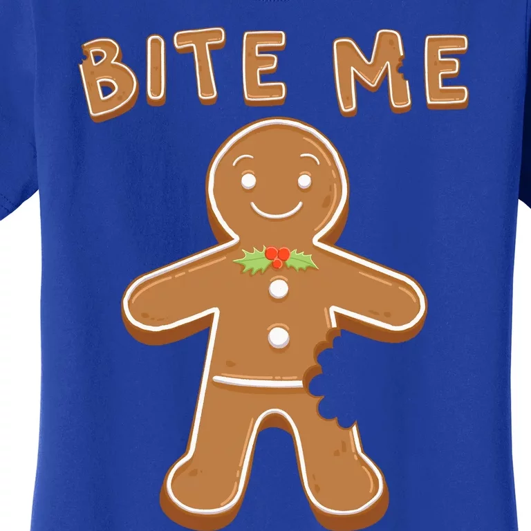 Bite Me Gingerbread Gift Women's T-Shirt