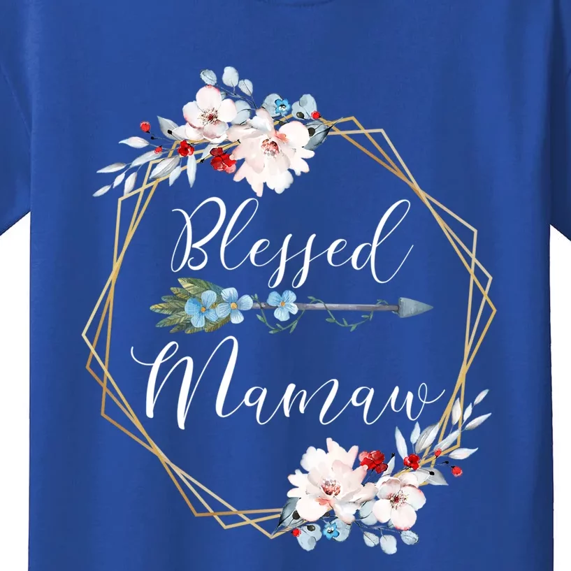 Blessed Mamaw Grandma Gift Funny Gift Kids T-Shirt