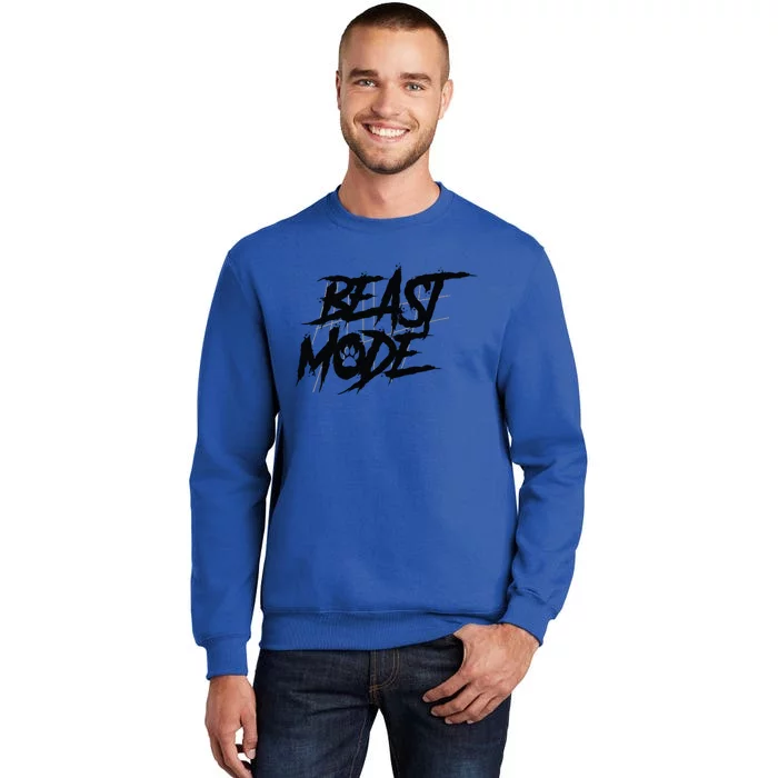 Beast Mode Gym Motivation Graphic Tall Sweatshirt