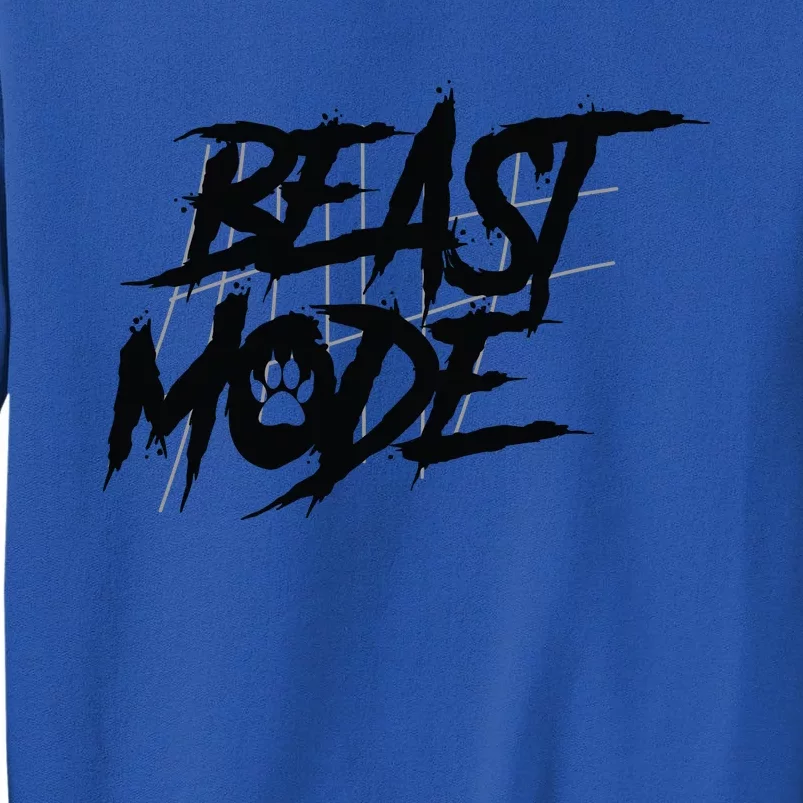 Beast Mode Gym Motivation Graphic Tall Sweatshirt