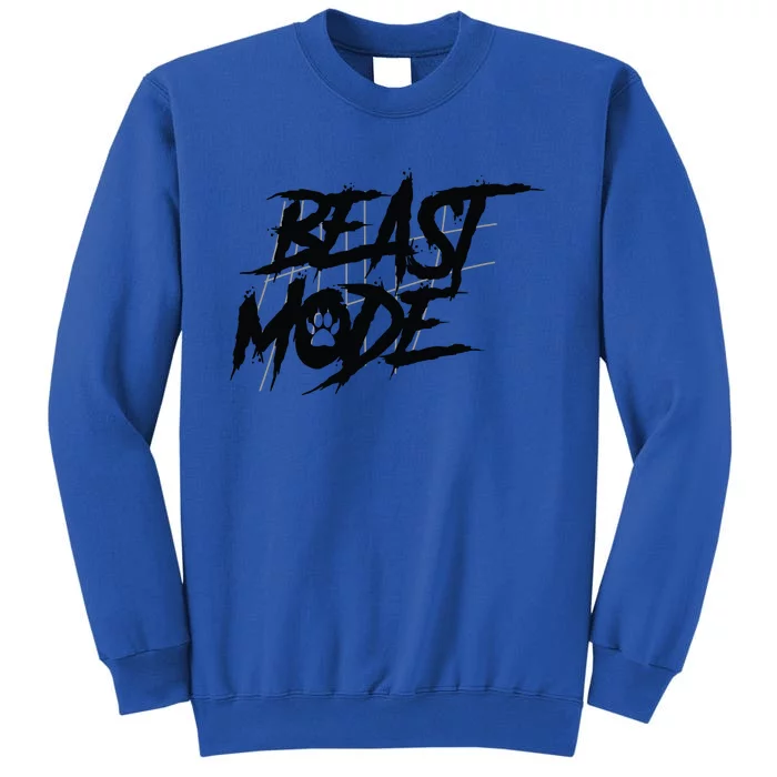 Beast Mode Gym Motivation Graphic Tall Sweatshirt