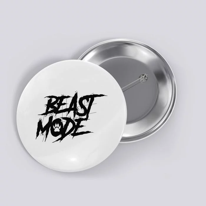 Beast Mode Gym Motivation Graphic Button