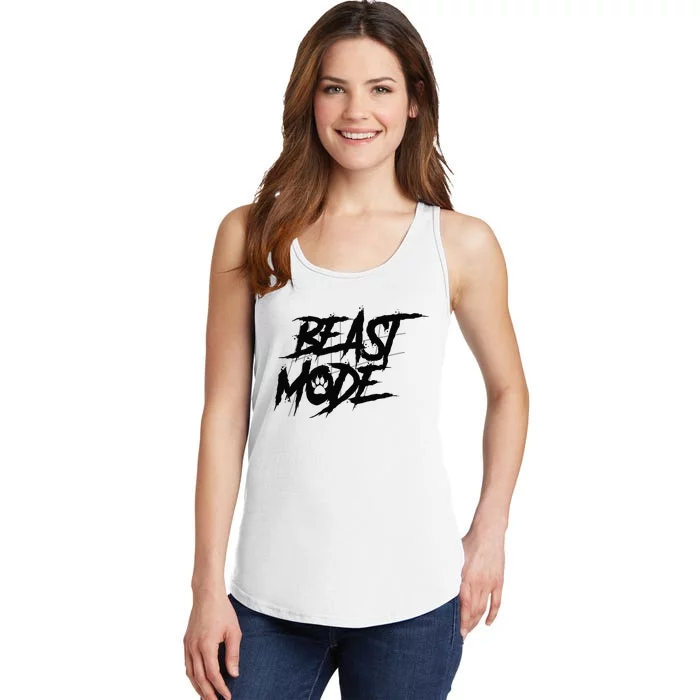 Beast Mode Gym Motivation Graphic Ladies Essential Tank