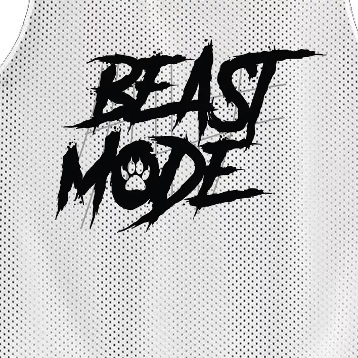 Beast Mode Gym Motivation Graphic Mesh Reversible Basketball Jersey Tank