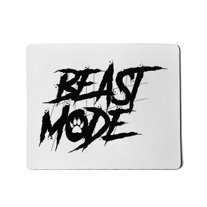 Beast Mode Gym Motivation Graphic Mousepad