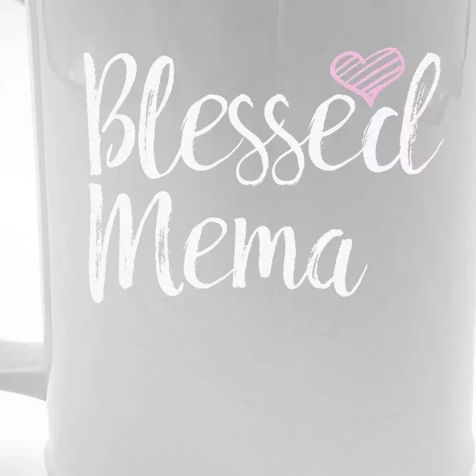 Blessed Mema Grandma Gifts Front & Back Beer Stein