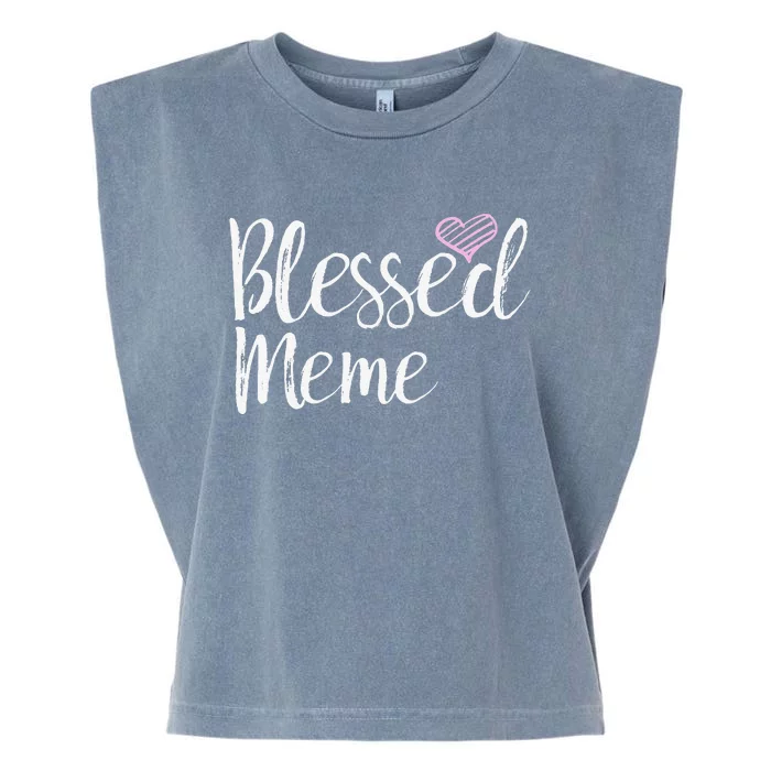 Blessed Meme Grandma Gifts Garment-Dyed Women's Muscle Tee