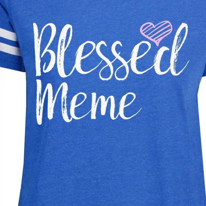 Blessed Meme Grandma Gifts Enza Ladies Jersey Football T-Shirt