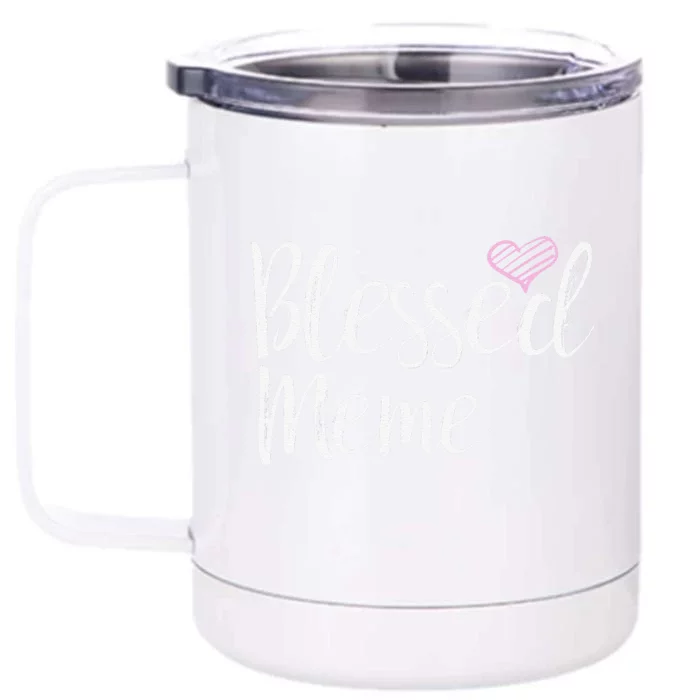 Blessed Meme Grandma Gifts Front & Back 12oz Stainless Steel Tumbler Cup