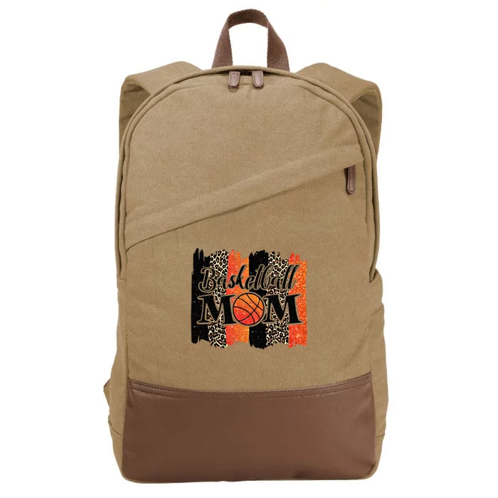 Basketball Mama Gift Basketball Gift Cotton Canvas Backpack