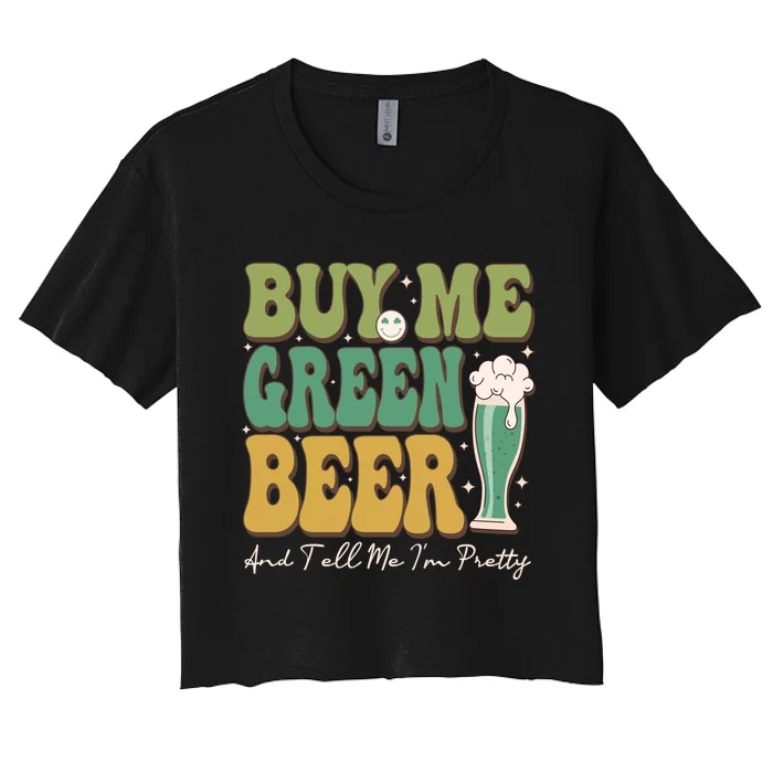 Buy Me Green Beer Women's Crop Top Tee