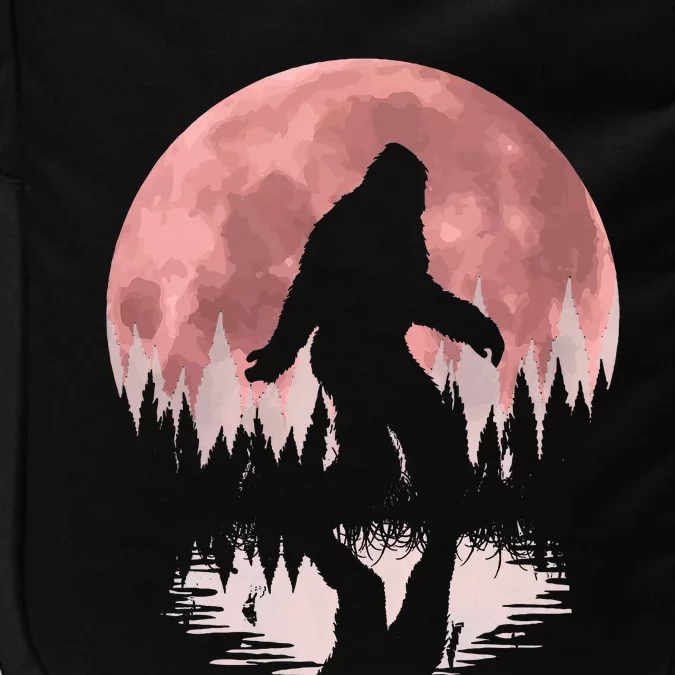 Bigfoot Moon Graphic Night Forest! Cool Sasquatch Impact Tech Backpack