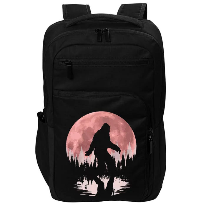 Bigfoot Moon Graphic Night Forest! Cool Sasquatch Impact Tech Backpack