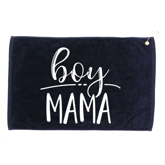 Boy Mama Great Gift For Moms Of Only Winter Grommeted Golf Towel