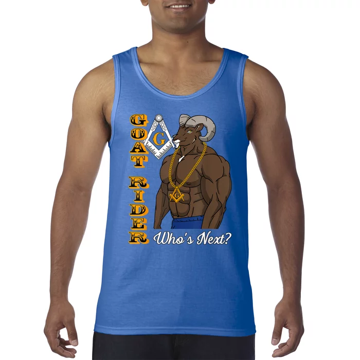 Brothers Masons Goat Rider WhoS Next Masonic FatherS Day Tank Top