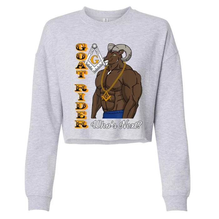 Brothers Masons Goat Rider WhoS Next Masonic FatherS Day Cropped Pullover Crew