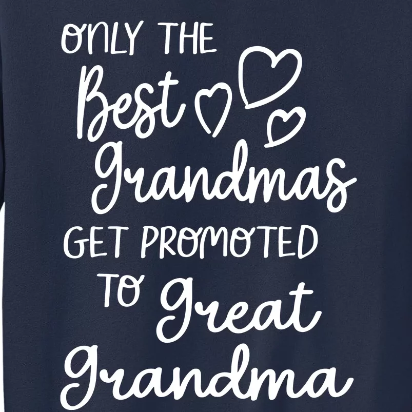 Best Moms Get Promoted To Great Grandma Great Grandmother Sweatshirt